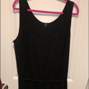 Black sleeveless jumpsuit